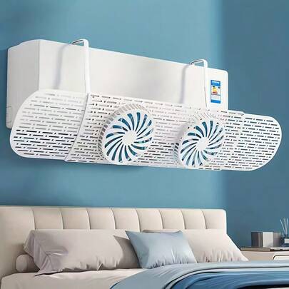 Wall-Mounted Air Conditioner Windshield - Retractable, Windproof, No Power Needed, Decorative And Durable, For Cooling/Heating Air Circulation