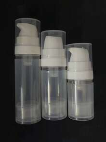 3pcs Airless Pump Bottles, 5/10/15Ml Transparent Refillable Vacuum Pump Dispenser Bottles, Travel Cosmetic Containers, Lotion Serum Shampoo Toiletries Pump Dispenser, Travel Lotion Containers, DIY Foundation Gel Essence Moisturizer, Refillable Containers, Travel Toiletries, Leak-Proof Dispenser, Compact Design, Sealed, Reusable Containers, Lotion Dispenser, Frequent Travelers, Makeup Artists - Multicolor - View 8