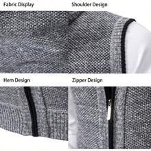 Chaleco de velln para Hombre Work Daily Leisure, Chaleco de velln para Hombre sin Mangas, Chaleco de velln para Hombre con Cremallera, Chaleco y Alto para Hombre XL, Brown - inicial - Ver 1