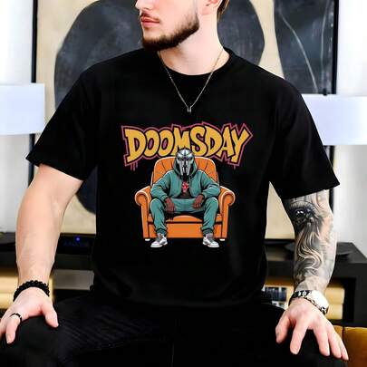 C1AmiS1eta Doomsday Metal Face, C1AmiS1eta M1F Doom en mayúsculas, C1AmiS1eta M1F Doom M (112111)220G C-AmiS-eta de aL-Godón de corte hoL-Gado de 220 g, uniS-ex máxima comodidad, apta para todo tipo de perS-onas, ya sean mujeres o hombres. Tejido duradero de alta C-Alidad, apto para todas las costuR-AS, suave al tacto, pero duradero. Tops transpirables para mujer. Conjuntos de otoño para mujer, vaC-Aciones, disfraces de Halloween para mujer