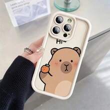 1 Pack Slim-Fit & New Year-Themed Shockproof Artistic Silicone Phone Compatible With IPhone17/16/15/14/13/12/11/Plus/Pro/AirCase 16e 13Pro 14+ 15Pro 14 16 Pro 15 Plus 11 13 12 TPU Soft 16+ Cartoon Animal Cute Capybara. Accessories. Gifts, New Year Celebrations, Holiday Parties, Winter Bohemian Looks, Daily Commute & Matching With Core, Artistic Fashion Styles To Elevate Your Festive Tech Accessory Game Dual Holiday Seasons - Multicolor - View 7
