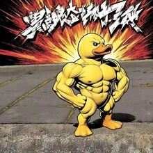 2026新款，畅销3D打印肌肉鸭摆件，创意动物装饰品，主要设计为一只肌肉发达的黄色鸭子，适合汽车、家居装饰或桌面摆放——完美的节日礼物、汽车配件、节日礼品、新颖装饰品、趣味雕像、房间装饰摆件、家居微缩物件 - 彩色 - 查看 3