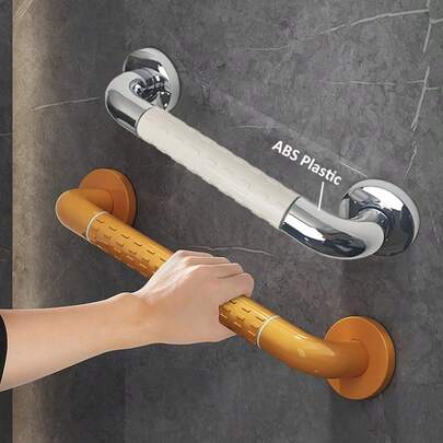 1 pièce, barre d'appui ABS multi-longueurs de 30 cm à 60 cm, barre d'appui antidérapante droite pour douche et baignoire, épaisse et durable pour les personnes âgées, handicapées, enceintes, couloir et escalier. Combinaison de main courante de en acier inoxydable pour salle de bain et accessoires de salle de bain