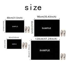 1pc Durable European Minimalist Welcome Mat - Indoor/Outdoor Entrance Mat With "Hello" Design, Beige And Black Borders, Suitable For Porch, Patio, Entryway - Hand Wash Only, Front Door Welcome Mat