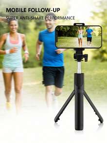 Bluetooth Selfie Stick Tripod With Remote Control For Phone Live Stream Multi-Functional Universal Travel Selfie Artifact Compatible With IPhone Android Phone Mobile Phone Suitable For Live Streaming, Vlog, Family Gatherings, Christmas Party Shooting, For Handheld Selfie, Outdoor Activities, Interviews For Summer Vacation, Travel, Outdoor Activities, Live Streaming Tripod Stand - Black - View 8