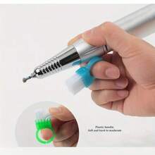 1/4/10pcs Dopamine Practical Mini Ring Brush, Dust Brush, Finger Grip Brush, Soft Bristle Brush, Nail Brush, Multi-Purpose Tool, Small Brush - Multicolor - View 8