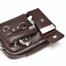 [Messenger Bag] New One Shoulder Crossbody Bag, Men's Versatile Clutch Bag, Business Casual Messenger Bag, Wrist Bag - Multicolor - View 12