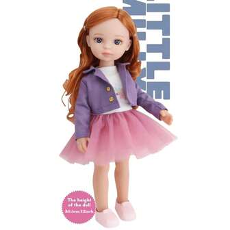 12英寸女孩娃娃，蓝眼睛时尚娃娃，适合搭配衣服、鞋子和配饰，是女孩和儿童的公主娃娃，也是送给朋友的圣诞礼物。