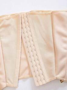 1pc Waist Trainer Belt With Zipper Corset High Compression Body Shaper For Women Shapewear Tummy Control Girdle - Apricot - View 3