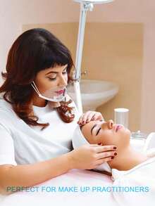 5pcs Reusable Transparent Anti-Fog Face Mask Shield, Plastic Anti-Spittle Protective Mask For Restaurant, School, Makeup, Tattoo, Nail Salon - Clear - View 4