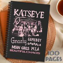 1pc KATSEYE Group K-Pop Idol Themed Notebook - Official Song Lyrics & Member Photos, Korean Style Cover, K-Drama Journal Gift For Fans, K-Drama Manga Diary (Paper Book)