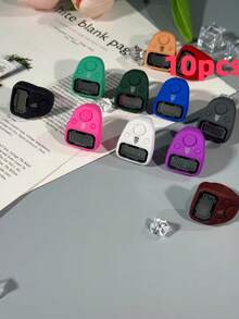 新型橡胶材质计数环，便携式多功能计数器，带数字显示的指环计数器，适用于计数祈祷次数、库存、客流量等。 - 彩色 - 查看 17