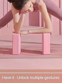 防滑瑜伽砖，斜边设计，EVA泡沫材质，轻便舒适，适用于普拉提、冥想、平衡、拉伸、深度体式、舞蹈、健身、瑜伽等运动，是健身必备配件。