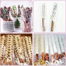 100 Pc Elf Ealing Cellophane Bag: 2x10 Inche Clear Pretzel  Reealable Pretzel Indidual Bag For Packaging ICY Candy Treat Popicle Coe - 100件 - 查看 6