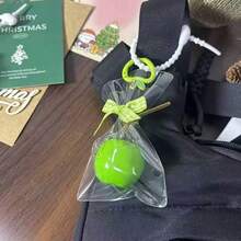 1pc Creative Cute Apple Shaped Pendant, Bag Charm, Keychain, Gift, Amulet - Multicolor - View 9