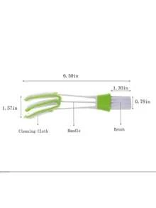 2pcs Car Air Vent Brush, Air Conditioner Cleaning Brush, Interior Detailing Brush, Car Crevice Cleaning Tool - Multicolor - View 2