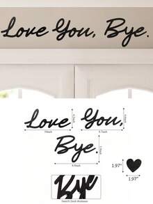 3-Piece "Farewell My Love" Rustic Boho Style Wooden Sign Set - Reusable Home Decor Wall Art Expressing Love And Warmth For Family And Loved Ones - Multicolor - View 14