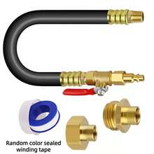 TRTY RV Anti-Freeze Kit With Water Mist Fire Extinguisher Adapter, Shut-Off Valve, Air Compressor, Quick Connect Plug, Garden Hose - Suitable For RV, Camper, Boat Anti-Freeze Mist Fire Extinguisher System, Also Great For New Year, Valentine's Day, Father's Day, Halloween, Christmas, Birthday Gifts - Black - View 11