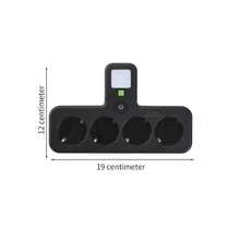 1-To-5 Converter With Switch Multi-Functional Night Light Multi-Hole Power Strip Household Socket EU Plug Outlet 5 Sockets - EU E Type Plug(220-240V) - View 9