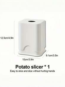 49格不锈钢土豆切片器和薯条切割器 - 适用于家庭、酒店和商业厨房，蔬菜切片器和切碎器