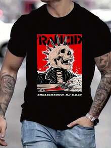 Summer BestsellersMan'S Summer New Arrival T-Shirt, The Logo Of The British Heavy Metal Band Judas Priest Printed, Strong Heavy Metal Style, Round Neck, Hot Selling Top Tee, Men'S Black Short-Sleeve T-Shirt Oversized Washed Look Men's T-Shirt Gamer Level Unlocked T Shirt Mens Graphic Tee Retro Horror Movie Shirt Men's T-Shirtsupple - 黑色 10 - 查看 1