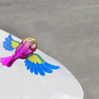 1个鸟形汽车扰流板，带可扇动翅膀，汽车、摩托车、自行车外部装饰配件，独特礼品创意，圣诞装饰品