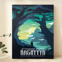 1 لوحة كانفاس، ملصق سفر كاشيك لفن الجدران في غرفة المعيشة، ديكور جداري لغرفة النوم، ديكور منزلي، بدون إطار 50 * 70 سم / 19.68 * 27.55 بوصة - متعدد الألوان - مشاهدة 4