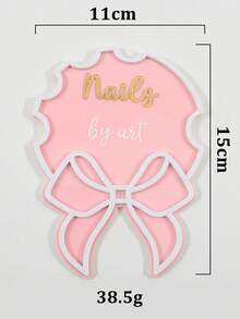 klimonla 蝴蝶结形美甲摄影道具、时尚背景装饰、美甲展示道具、高端摄影道具、凝胶指甲油/手模摄影背景工具、女士礼物、圣诞礼物、家居装饰。 - 粉色 - 查看 8