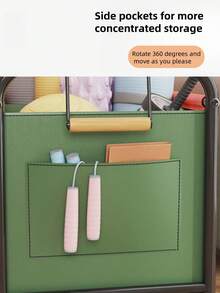 1 cărucior utilitar elegant cu roți pivotante, unitate de depozitare, organizator de bucătărie, depozitare jucării, cu mâner, multifuncțional, mobil, cărucior de depozitare, potrivit pentru birou, sufragerie, bucătărie, baie, organizator de gustări și jucării, raft de depozitare mobil cu roți, excelent pentru organizarea casei și a biroului, cadou de sărbători, cadou pentru copii