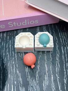 1pc Balloon Shaped Silicone Mold, DIY Handmade Craft Mold - Light Grey - View 7