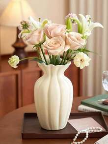 This Elegant Retro-Style Resin Vase Can Be Used As A Living Room Vase, Paired With Dried Flowers As A Modern Decor Item, Or Placed On The Dining Table. It Is Suitable For Fresh Flowers And Artificial Flowers, And Is An Ideal Decoration For Coffee Tables, Desks, And Living Rooms. It Is Very Suitable For Room Decor, Home Decor, And Autumn Decor. - Multicolor - View 13