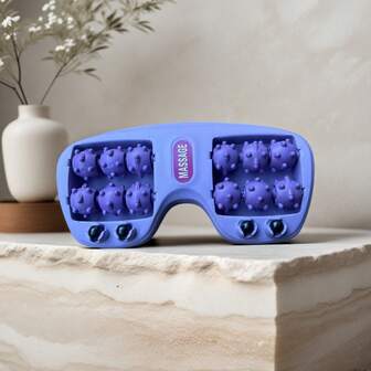 1 pieza Masajeador de pies con 4 ruedas, masajeador de reflexología podal para uso doméstico, terapia magnética de puntos de acupresión en las piernas