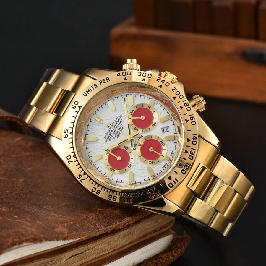 Factory Low Price Laojia Six-Pin Multi-Function Wristwatch  Men's Fashion Watch Steel Band Quartz Watch Manufacturer Wholesale Dropshipping - 17 - 查看 1