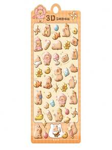 Pink Heart & Butterfly Nail Art Stickers, Shiny Letter Decals, Cute Self-Adhesive Nail Decorations - Gift - Multicolor - View 5
