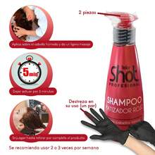 Shampoo Matizador Rojo Kolor Shot - Para Tonos Rojos, Cobrizos y Caoba, Brillo e Intensidad - Rojo - Ver 4