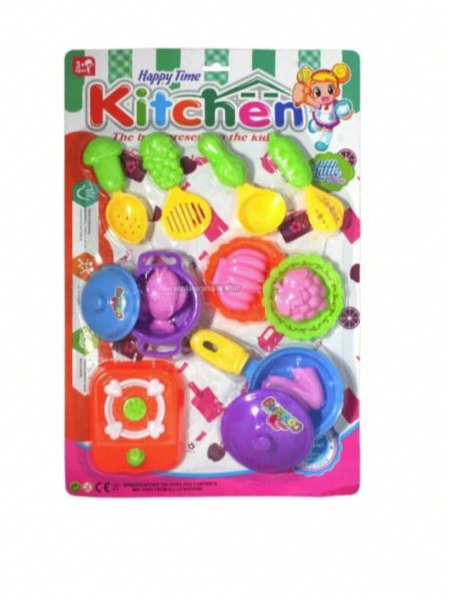 Juego Cocina Chef Estufa Sarten Trastes Juguetes 15 Pzs - Multicolor - Ver 1