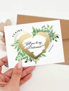 Cartes à gratter personnalisées pour mariage, cartes à gratter pour demande en mariage, invitations pour demoiselles d'honneur. Veux-tu être ma demoiselle d'honneur ? Certificats de demoiselle d'honneur, cartes à gratter pour demoiselle d'honneur en chef, demoiselle d'honneur, demoiselle d'honneur en chef, fille de fleurs, cadeaux de mariage, décorations de mariage - verticale - Voir 6