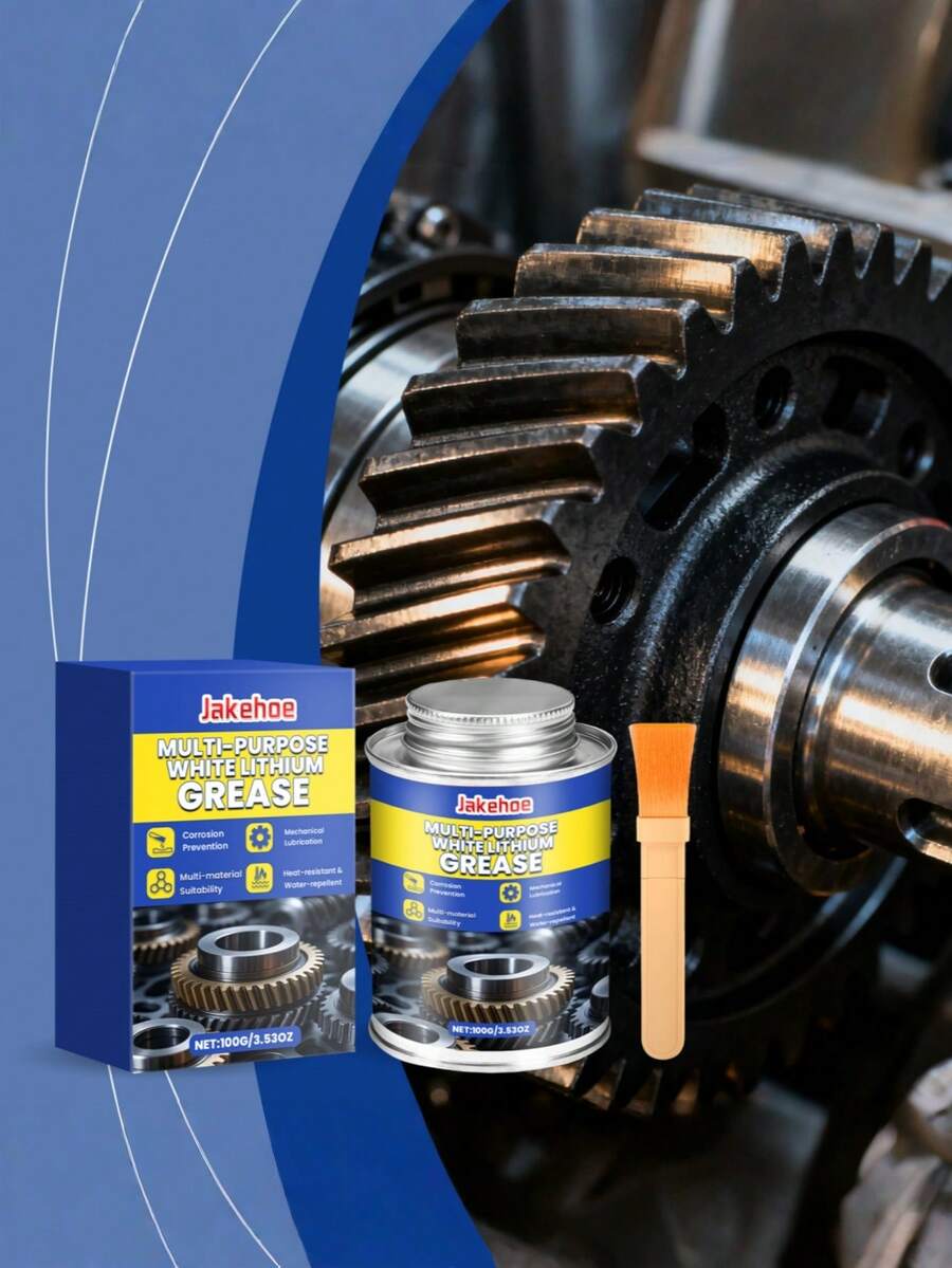 Multi-Purpose White Lithium Grease, Daily Multi-Functional Noise Reduction, Smooth Cleaning, Anti-Rust Lubricant