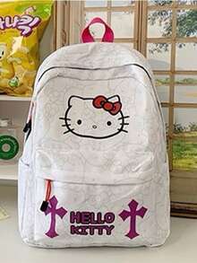 Sanrio Hello Kitty 女士双肩包，2025 款，大容量可爱学生双肩包，轻便双肩包，卡哇伊学生书包，礼品书包 - 彩色 - 查看 2