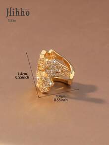 Hihho 1只夹式C形耳环 - 适合无耳洞女性，可搭配圈形耳环、耳骨耳环，日常佩戴，节日派对礼物，圣诞节饰品 - 耳夾 - 查看 7