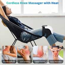 Medcursor Electric Heating Massage Knee Pad Wireless Heated Knee Massager Temperature Hot Compress Vibration Massage - 1 - View 6