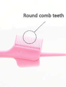 1支双面边缘控制刷，三合一造型工具，猪鬃毛材质，可抚平碎发和眉毛，专业发际线刷，打造自然发型，防毛躁造型套装，适合女性和女孩，旅行必备美发配件，圣诞礼物，美发工具，美发用品，旅行必备，旅行，理发师，发型师，理发师配件，情人节，美发用品，发型师，理发店，沙龙，度假必备，美发产品，理发店，情人节礼物，女性旅行必备，发型师工具 - 粉色 - 查看 5