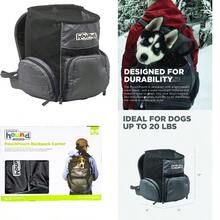 PZW Outward Hound Poochpouch Dog Carrier - Mochila Para Transportar Perros Pequeños.7402 - Xám - Xem 1