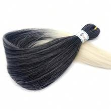 Pre Stretched Braiding Hair Ombre 1b/613 Boho Hair For Braiding Curly Wavy Crochet Braids Bohemian Knotless Hypoallergenic Deep Ocean Wave Boho Curls Braids Extensions 26 Inch 4 Packs,1B/613BohoBraidingHair4Packs - 1B/613波西米亞風編發4包 - 查看 9