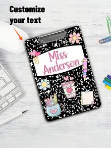 25 Styles Personalized Teacher Clipboard, Customized Back To School Gift, Teacher Gift, Personalized Teacher Notepad Clipboard, Teacher's Day Gift, Personalized Gift, Christmas Gift - Multicolor - View 12