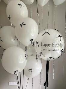 50/100pcs Fashionable Wedding Balloons Decoration, 12-Inch Balloon Set For Birthday, Wedding, Engagement, Outdoor Photo Shoot, Baby Shower, Farm, Balloon Arch, Baby Shower, Bachelor Party, Gender Reveal, Valentine's Day, DIY Decoration - Multicolor - View 6