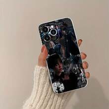 Funda para teléfono de TPU con diseño gótico misterioso, telarañas y elementos musicales, compatible con  16 Pro Max,  15 Pro Max,  13 y  12. Ofrece protección contra golpes y caídas. Un regalo perfecto para las celebraciones de Halloween para familiares, amigos y seres queridos. - Negro - Ver 4