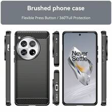 Max Power Digital Funda para móvil OnePlus 12 Carcasa Protectora Antigolpes Silicona Negra Diseño Fibra de Carbono Resistente Absorción de Choque [Compatible Carga Inalámbrica] - Negro - Ver 3