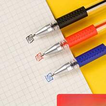 23pcs Business Signature Pen Black High School Student Office Stationery Exam Pen Needle Tube 0.5mm Gel Pen - 藍色 - 查看 4