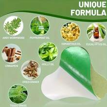 自发热贴片，艾灸颈椎贴片，天然艾灸热敷贴片，关节贴片，肌肉贴片，膝盖贴片，背部贴片，颈部贴片，肩部贴片，艾灸贴片，透气性佳，草本成分，舒适透气，帮助放松颈部 - 綠色 - 查看 2